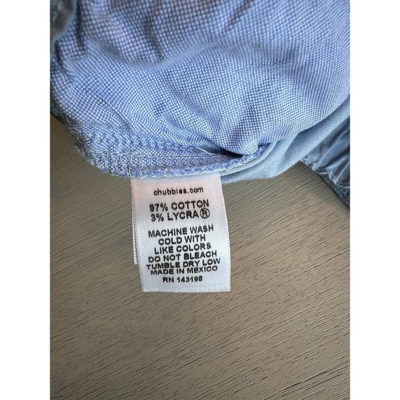 Chubbies Men’s Originals Stretch Short The Altitudes 5.5” Light Blue Size XL NWT - Picture 13 of 13